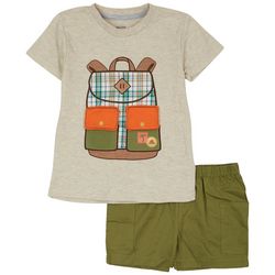 WILLOW AND WYATT Toddler Boys 2 Pc. Woven Shorts Set