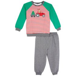 WILLOW AND WYATT Baby Boys 2-pc. Red Striped Pant Set