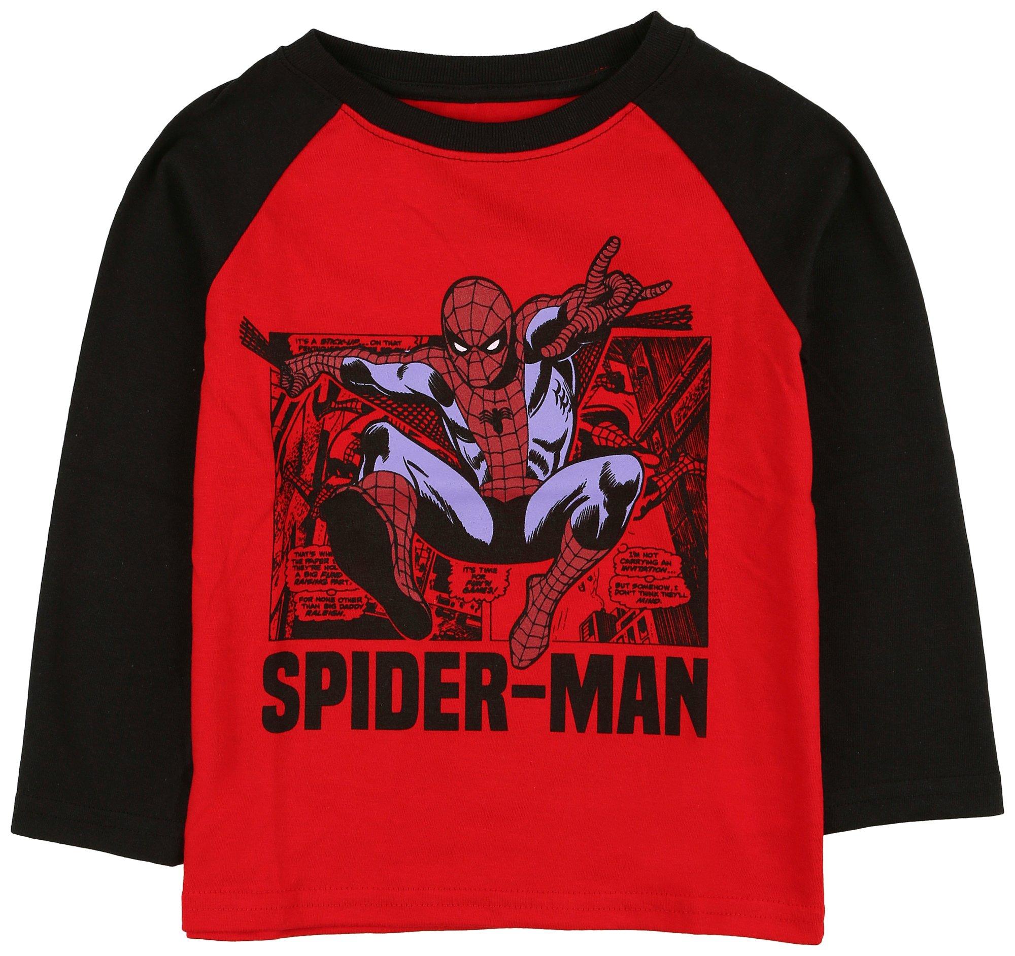 Toddler Boys Spiderman Long Sleeve T-Shirt