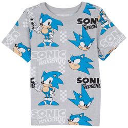 Sonic Toddler Boys Sonic Large AOP Short Sleeve T-Shirt