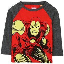Toddler Boys Iron Man Long Sleeve Graphic T-Shirt