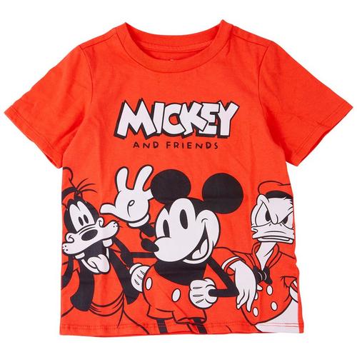 Mickey Mouse Toddler Boys Vintage Character Print T-Shirt