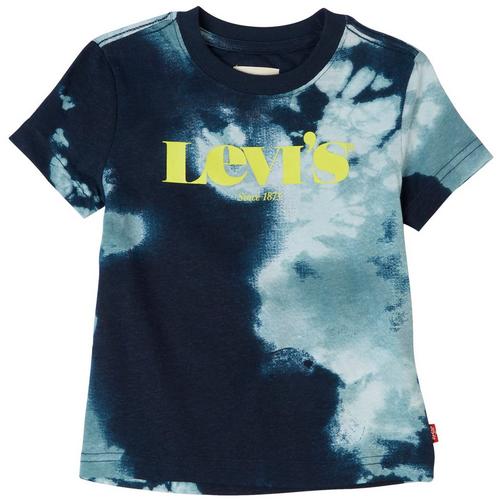 Levi's Toddler Boys Tie Dye Logo Short Sleeve