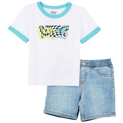 Toddler Boys 2-pc. Summer Time Tee & Shorts Set