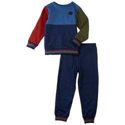 Little Me Toddler Boys 2-pc. Colorblock Fleece Pant Set
