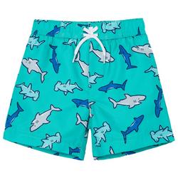 Toddler Boys Shark Swim Trunks
