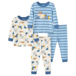 Baby Boys 4-pc. Puppy Pajama Set
