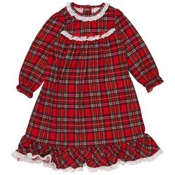 Toddler Girls Plaid Xmas Gown Plaid Dress