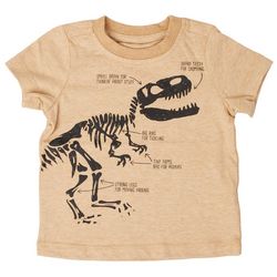 DOT & ZAZZ Toddler Boys Dino Facts Core Short Sleeve Tee