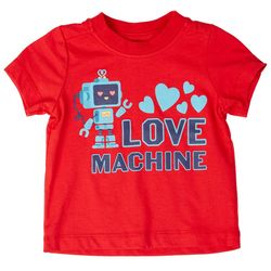 Dot & Zazz Toddler Boys Love Machine Short Sleeve T-Shirt