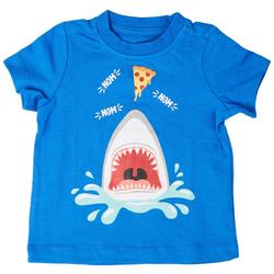 Toddler Boys Pizza Shark Short Sleeve T-Shirt