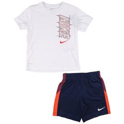 Nike Toddler Boys 2-pc. Dri Fit Block Nike Shorts Set