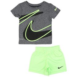 Nike Toddler Boys 2-pc. Dri Fit Swoosh Wrap Shorts Set