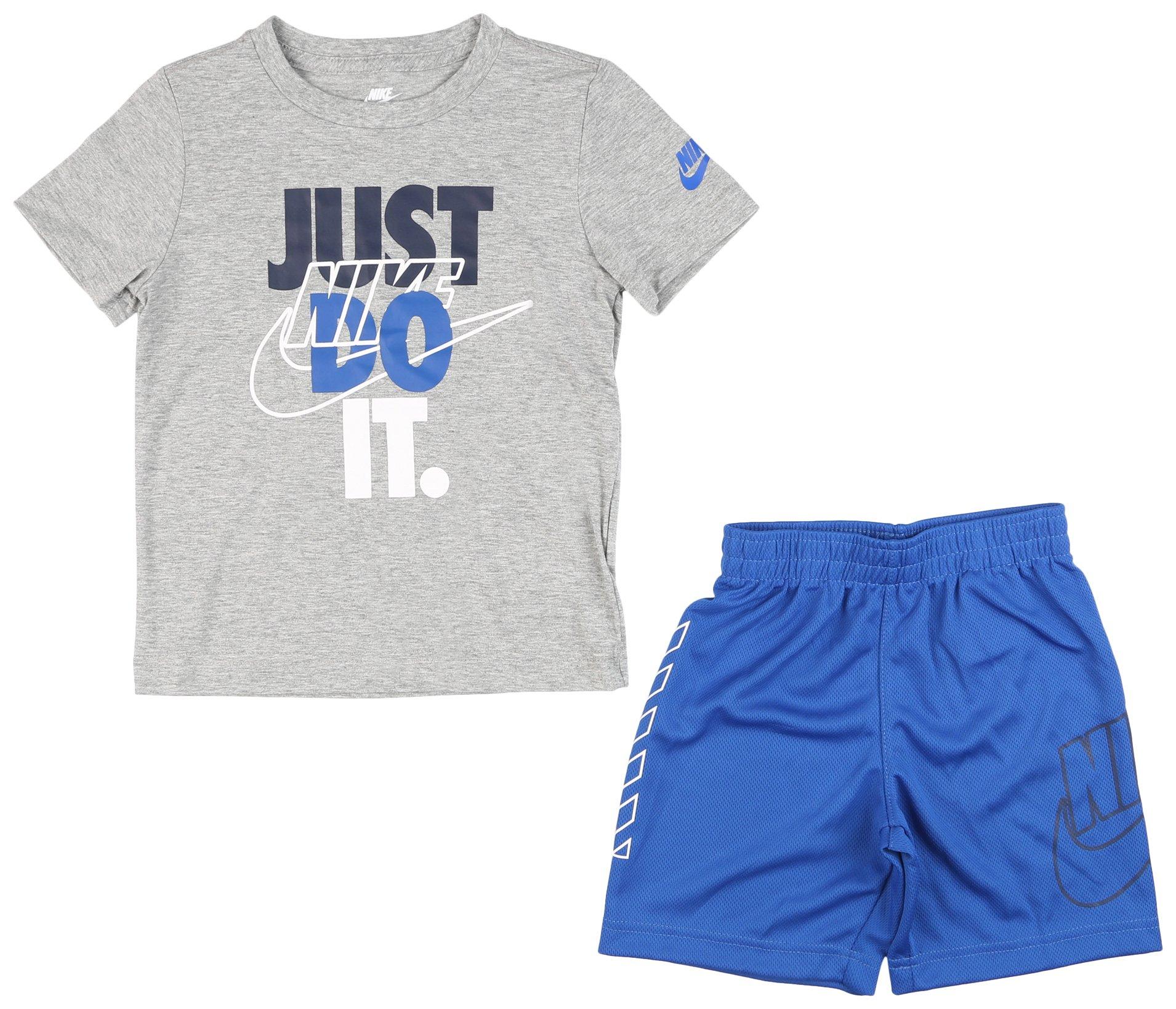 Nike Toddler Boys 2-pc. Just Do It Multi Brand Shorts Set
