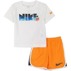 Toddler Boys 2-pc. Coral Reef/Mesh Nike Tee & Shorts Set
