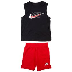 Nike Baby Boys 2-pc. Nike Swoosh Logo Tank & Shorts Set