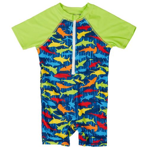 Floatimini Toddler Boys 1-pc. Shark Rashguard Swimsuit