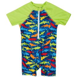 Toddler Boys 1-pc. Shark Rashguard Swimsuit