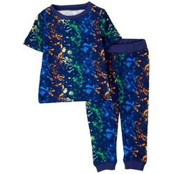 Toddler Boys 2-pc. Splatter Paint Pajama Set
