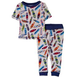 Sleep On It Toddler Boys 2-pc. Longboard Pajama Set