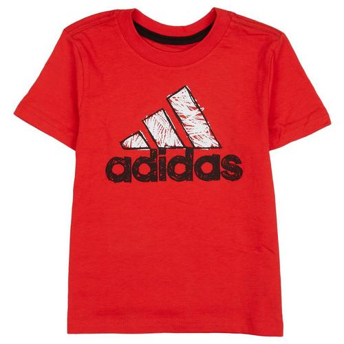 Adidas Toddler Boys Logo Triangle Stripe T-Shirt