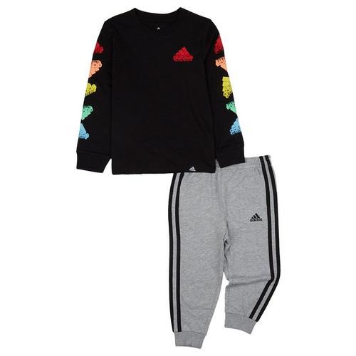 Adidas Toddler Boys 2-pc. Logo Screen Print Pant
