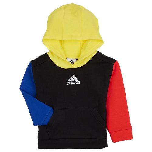 Adidas Toddler Boys Long Sleeve Hooded Fleece Sweaters