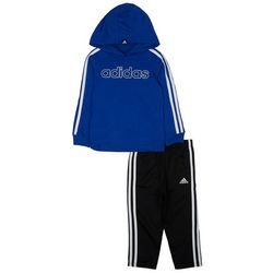 Adidas Toddler Boys 2-pc. Long Sleeve 3 Stripe Pant Set