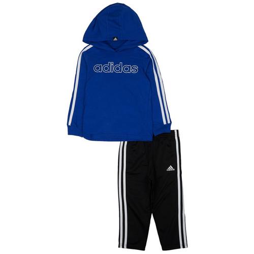 Adidas Toddler Boys 2-pc. Long Sleeve 3 Stripe