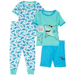 Only Boys Toddler Boys 4-pc. Shark Pajama Short Set