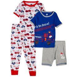 Only Boys Toddler Boys 4-pc. Fire Truck Pajama Short Set