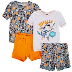 Only Boys Toddler Boys 4-pc. Totally Shark Pajama Short Set