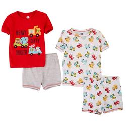 Toddler Boys 4-pc. Truck Pajama Short Set