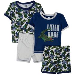 Only Boys Toddler Boys 4-pc. Later Dude Pajama Short Set