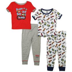 Toddler Boys 4-pc. Ready Set Go Mix & Match Pajama Set