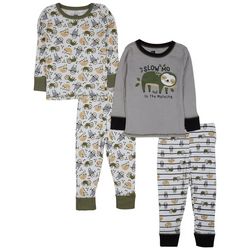 Only Boys Baby Boys 4-pc. Slow Mo Graphic Pajama Set