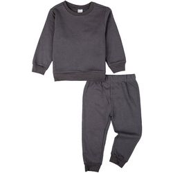 PL KIDS  Toddler Boys 2-pc. Solid Fleece Pant Set