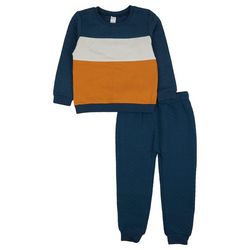 PL KIDS  Toddler Boys 2-pc. Quilted Textured Jogger Set