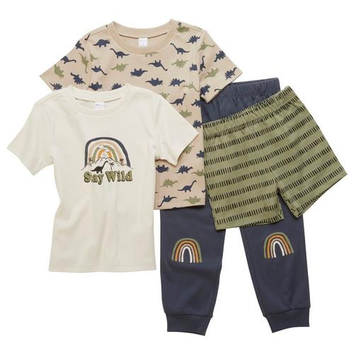 PL KIDS Toddler Boys 4-pc. Wild Tops and