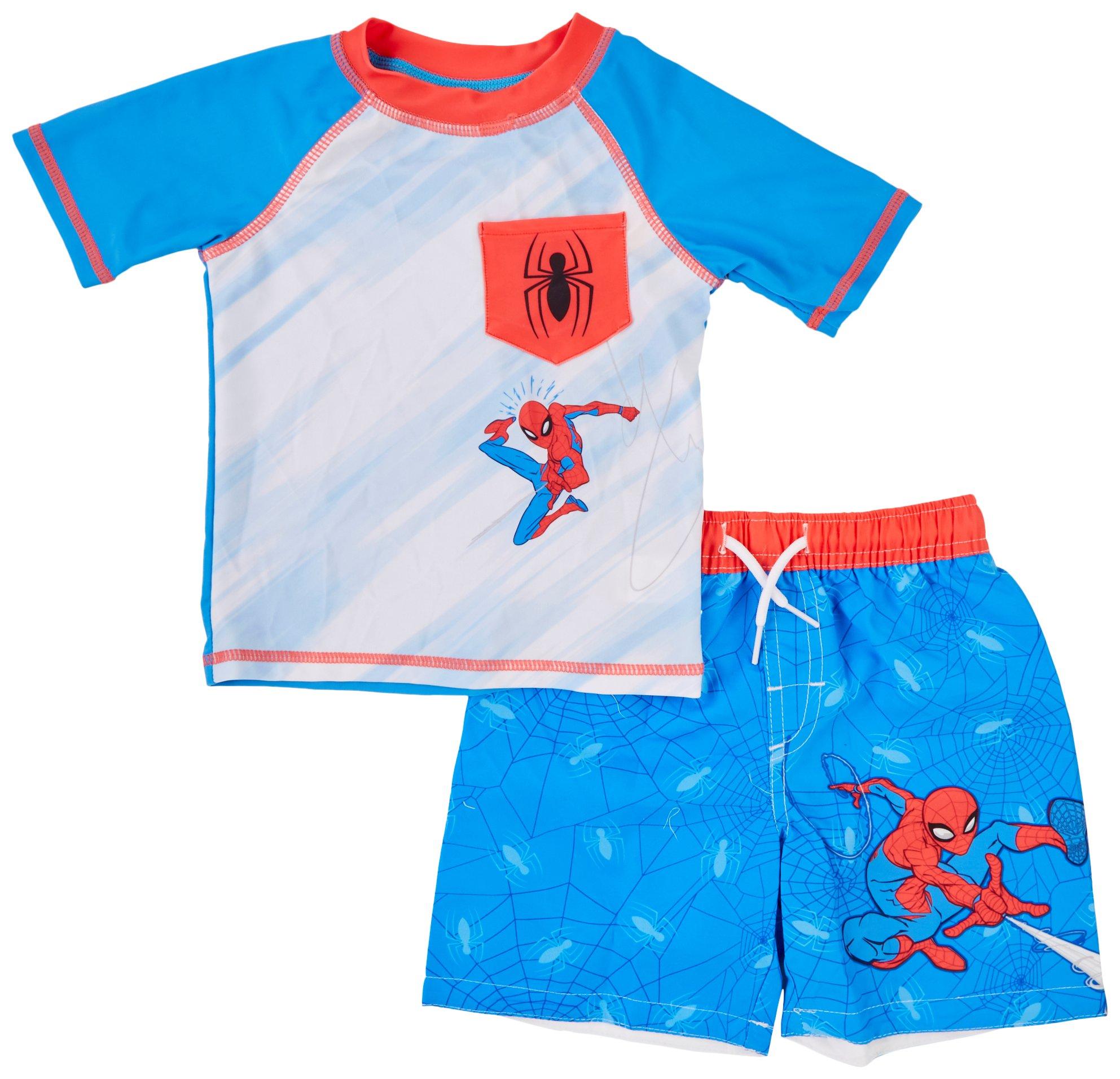 Spiderman Toddler Boys 2-pc. Tops & Swim Shorts Set