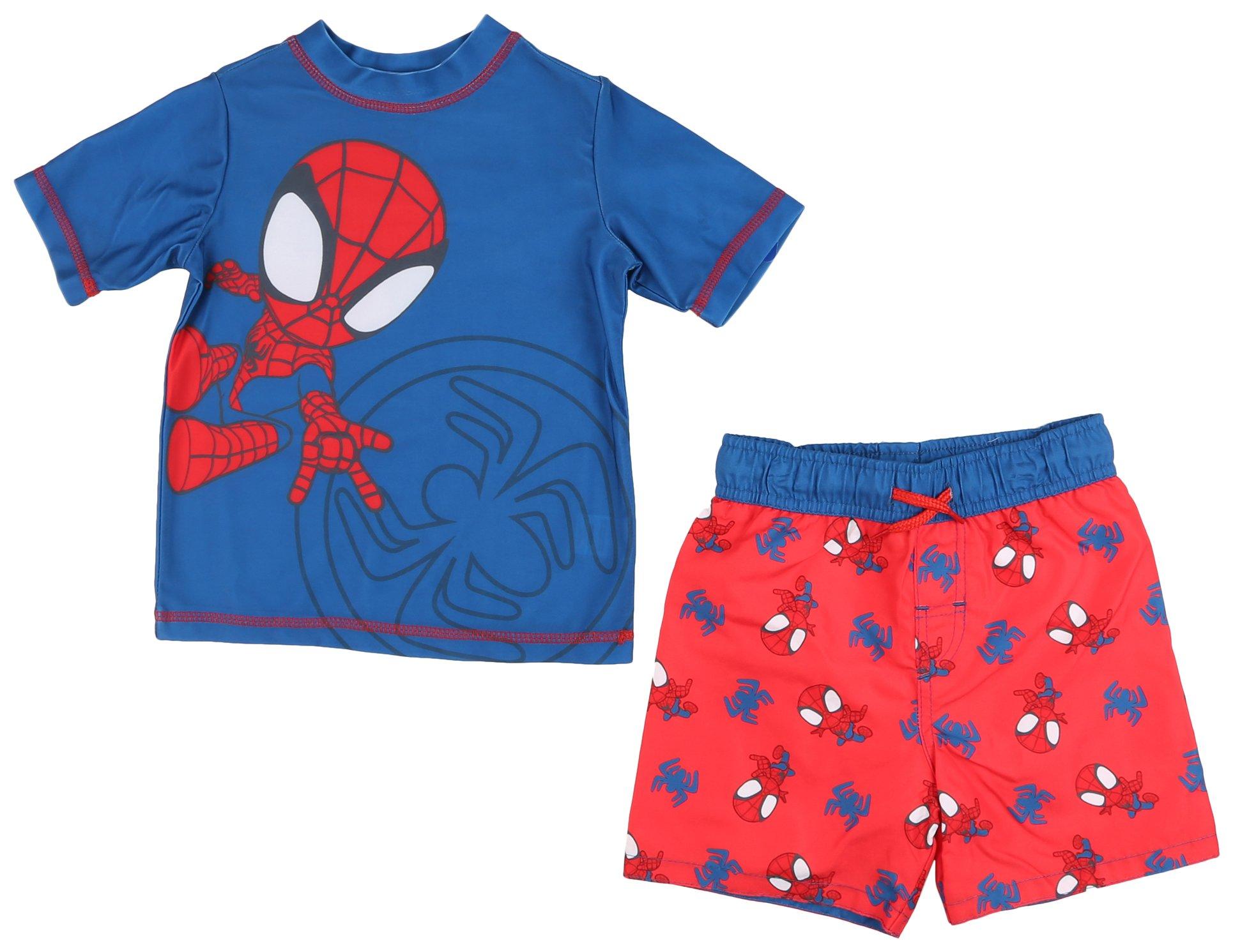 Spiderman Toddler Boys 2-pc. Tee & Swim Shorts Set