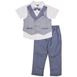 Little Lad Toddler Boys 3 -Pc. Mock Vest Gentleman Pant Set