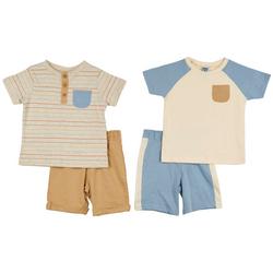 Toddler Boys 4-pc. Blue Neutral Set