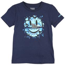 Toddler Boys Tie Dye Smile Shark Fin T-Shirt
