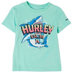 Hurley Toddler Boys Big Bite Shark Short Sleeve T-Shirt