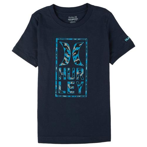Hurley Toddler Boys Faux Applique Camo Logo T-Shirt