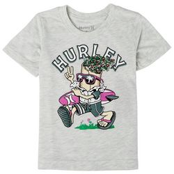 Hurley Toddler Boys Heathered Beach Goer Screen T-Shirt