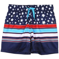 DOT & ZAZZ Toddler Boys Americana Swim Shorts