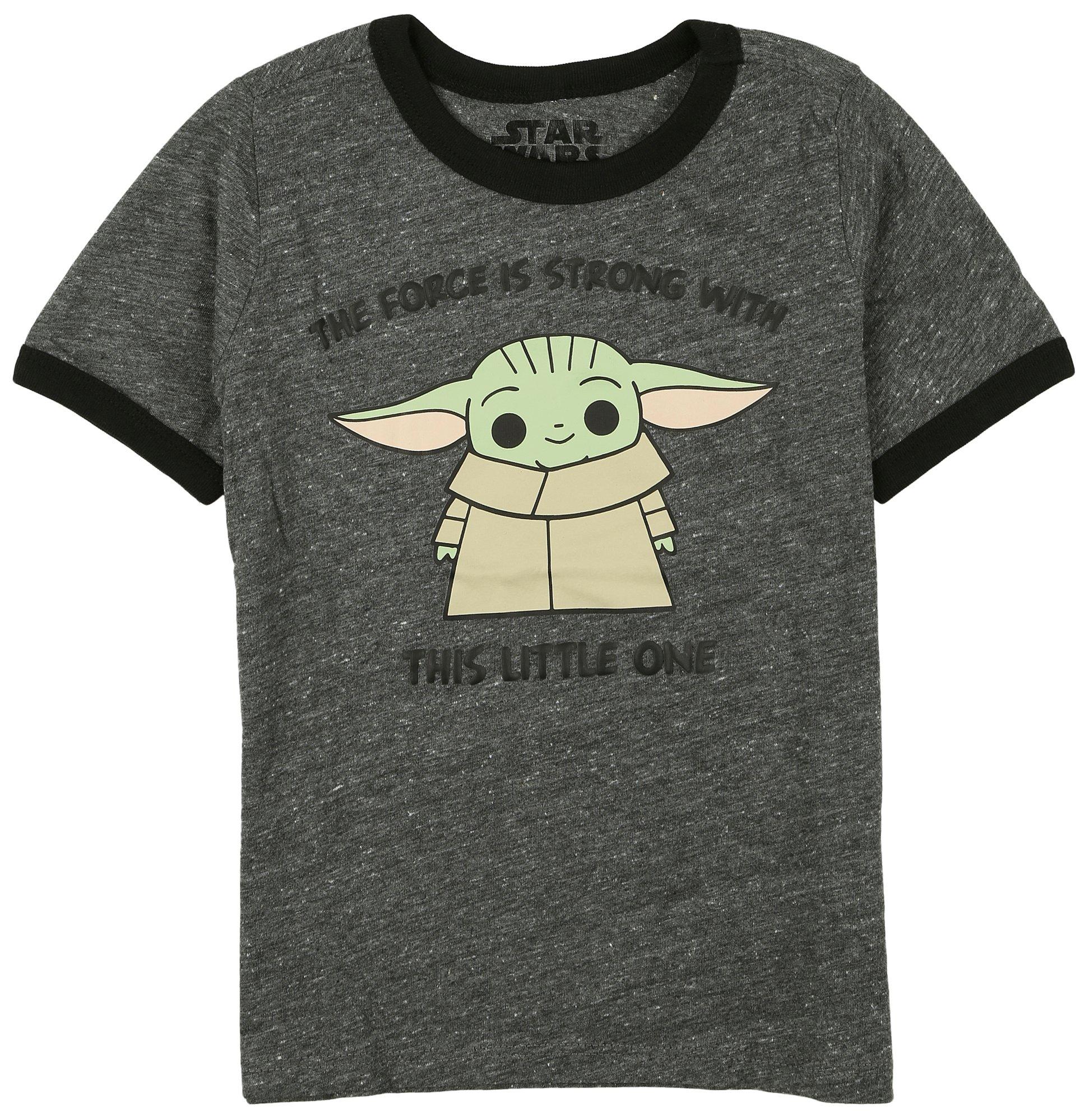 Baby Yoda Force Graphic Short Sleeve Top