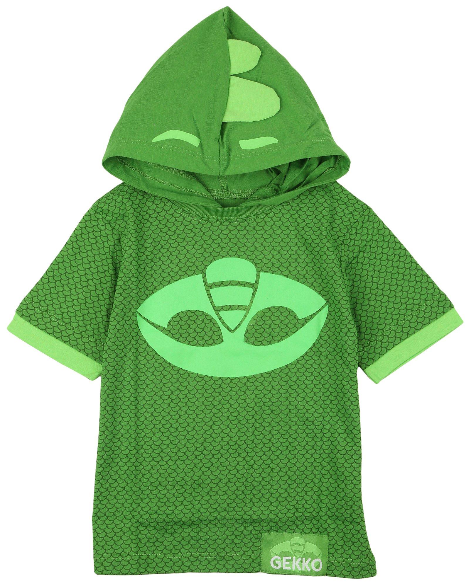 PJ Mask Toddler Boys Gecko Hoodie Short Sleeve Top